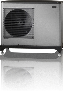 Tepeln erpadlo NIBE F2040 typu vzduch-voda vhodn k vytpn prmrn velkch dom s bnou spotebou tepl vody a o poadovanm vkonu pro vytpn domu 4−16 kW