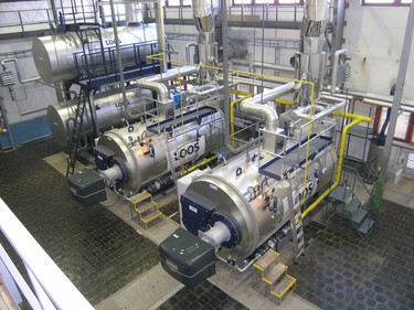 Parn kotle Bosch (dve LOOS) v Pivovaru Litovel