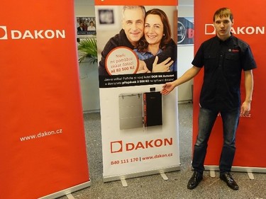 Obr. Úvodní slovo k montáži kotle Dakon - DOR 5N Automat za značku Dakon, Bosch Thermotechnika, poskytl produktový manažer Ing. Jiří Šubrt