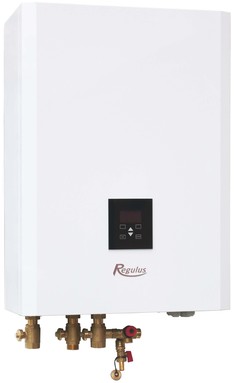 Obr. Designově úhledný RegulusBOX je ústřední částí systému vytápění a přípravy teplé vody.