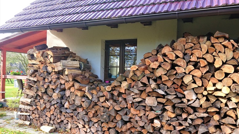Obr. Pokud od domů a&nbsp;chalup zmizí v&nbsp;současnosti využívaná dřevní biomasa, projeví se&nbsp;to významným snížením podílu OZE ve vytápění.
