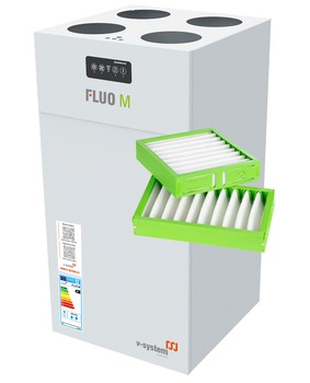Rekuperační jednotka FLUO se sadou filtrů na 5 let (Pozn. Obrázek je pouze ilustrační.)