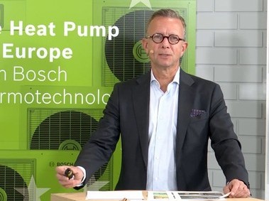 Obr. Jan Brockmann, CEO, Bosch Termotechnika potvrdil zásadně narůstající roli tepelných čerpadel v sortimentu