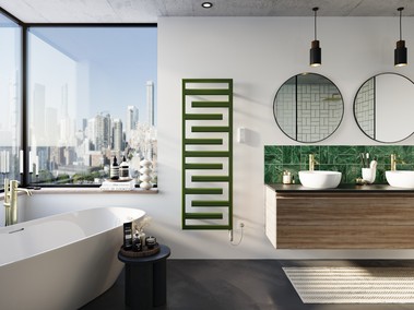Nový designový koupelnový radiátor Zehnder Tetris