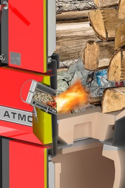 Zplynovací kotel na dřevo ATMOS DC18GD s regulací ACD 04 a automatickým zapalováním