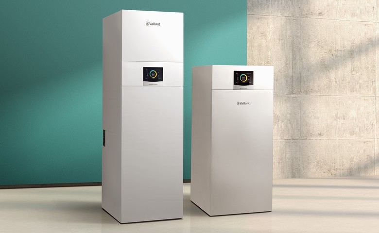 Obr. Vnitn tepeln erpadla geoCOMPACT exklusive (vlevo) a geoTHERM exklusive (Zdroj: Vaillant)