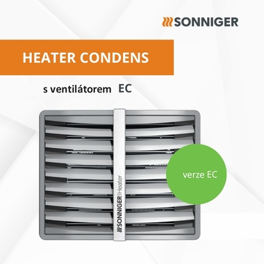 Teplovodn ohvae HEATER CONDENS s EC ventiltorem