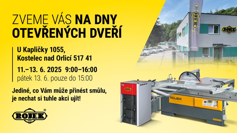 ROJEK a.s. zve na Dny otevřených dveří