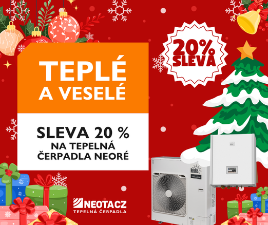 Tepelná čerpadla NeoRé se slevou 20 %