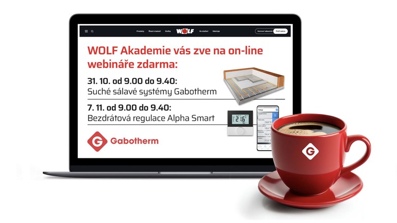 Zúčastněte se zdarma on-line webinářů o plošném vytápění/chlazení Gabotherm