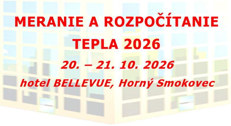 Pozvánka na konferenciu Meranie a rozpočítanie tepla 2026